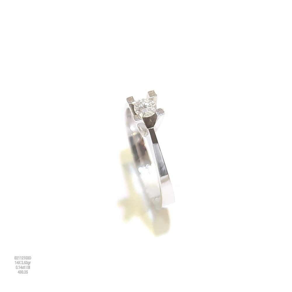 0.14ct I Color Pırlanta Tek TAş Yüzük 14 Ayar Altın