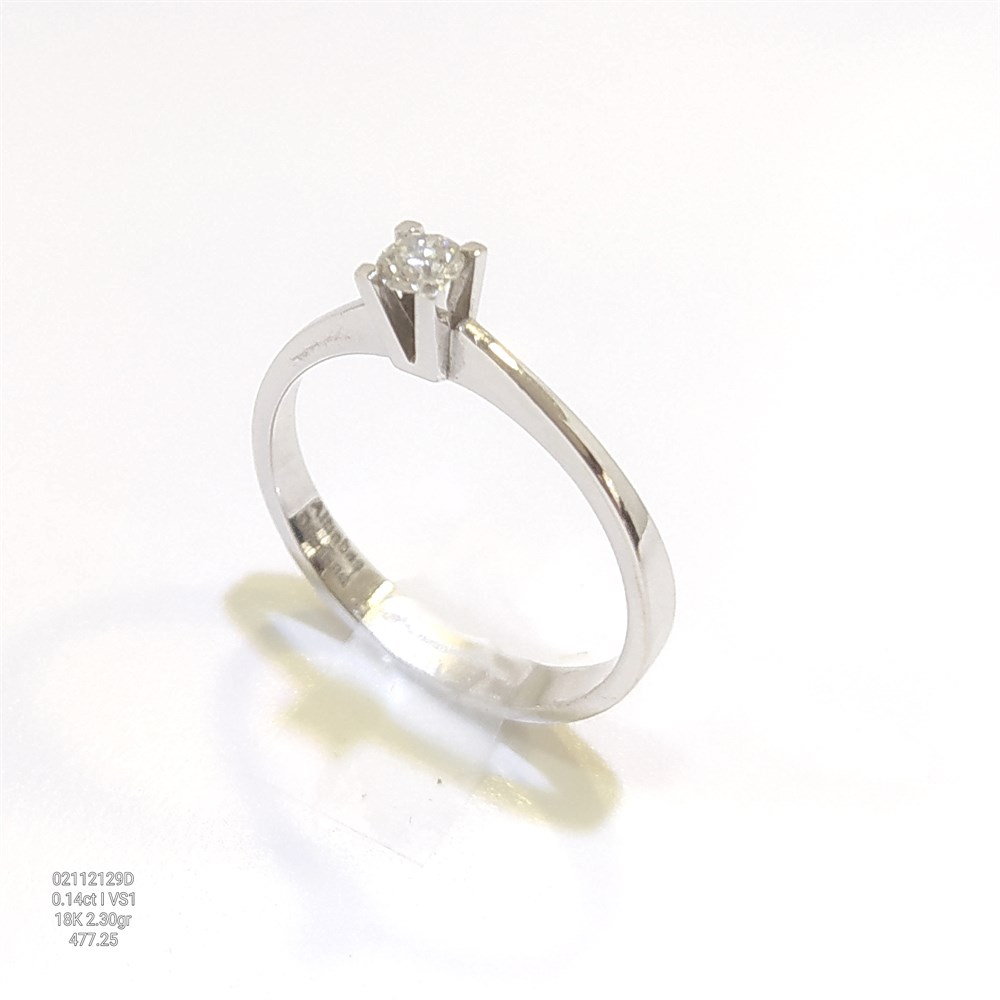 0.14ct I Color Pırlanta Tek TAş Yüzük 18 Ayar Altın