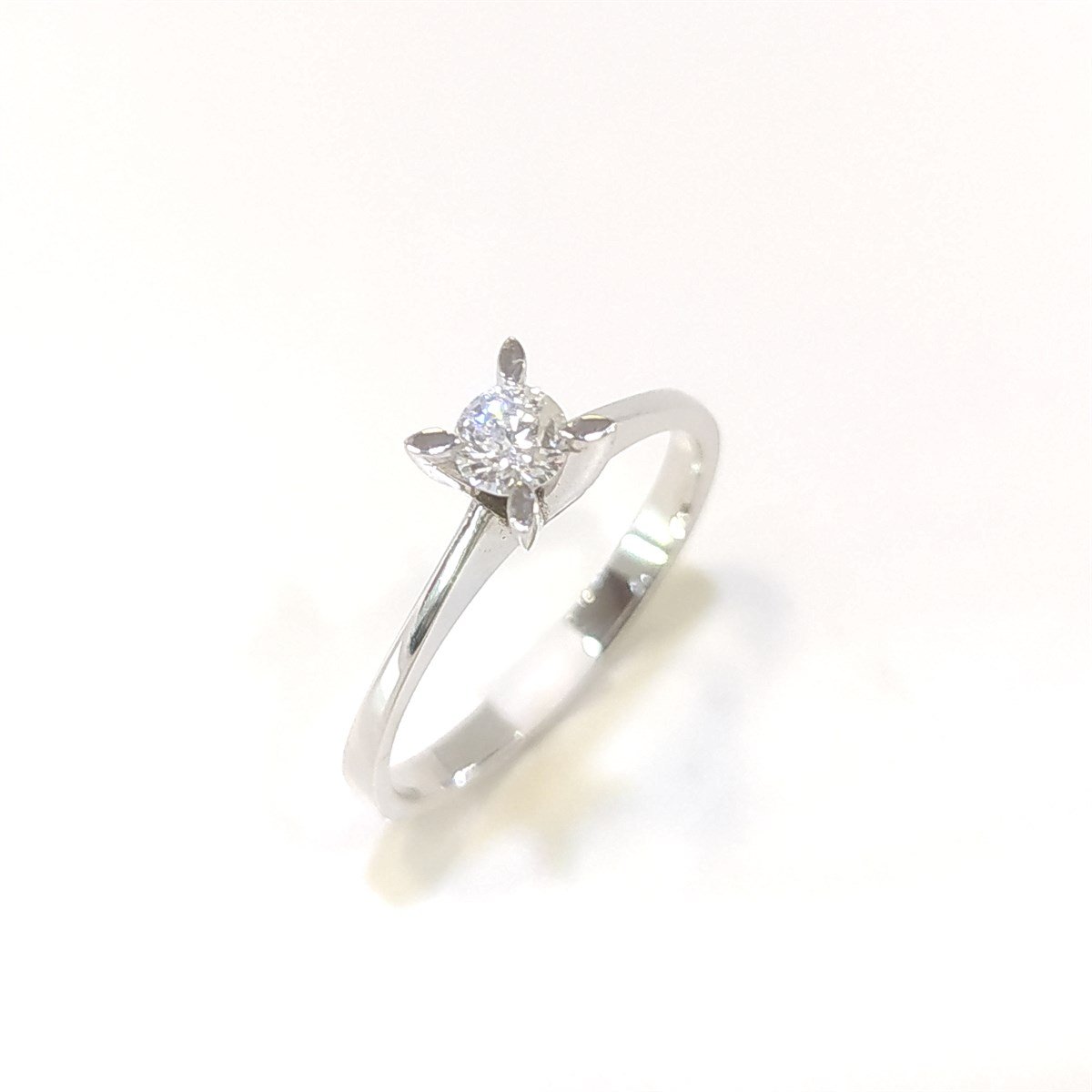 0.21ct H Color Pırlanta Tek TAş Yüzük 14 Ayar Altın