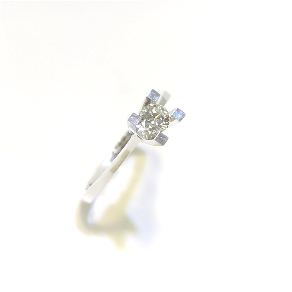 0.22ct H-G Color Pırlanta Tek TAş Yüzük 14 Ayar Altın