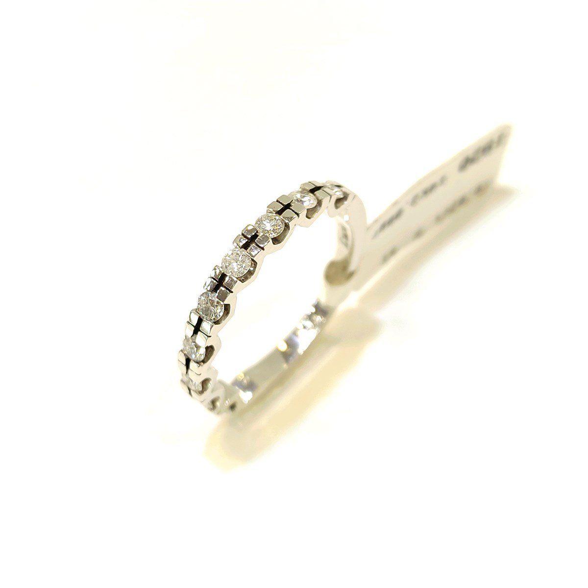 0.62ct F Color Pırlanta Yarım Tur Yüzük 14 Ayar Altın 4K VİDEOLU