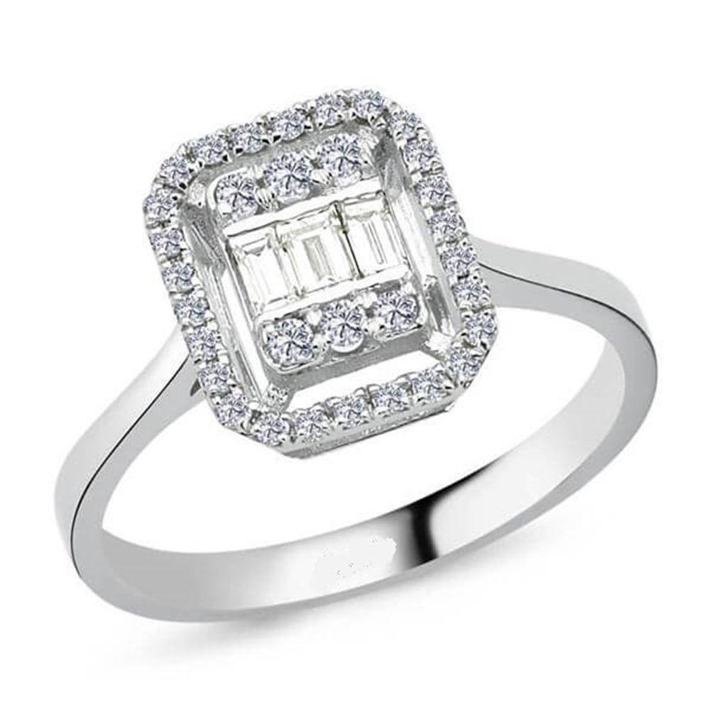 Pırlanta Baget Yüzük 