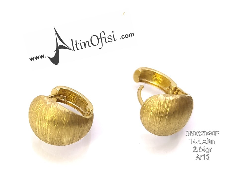 Halka Küpe 14 Ayar Altın