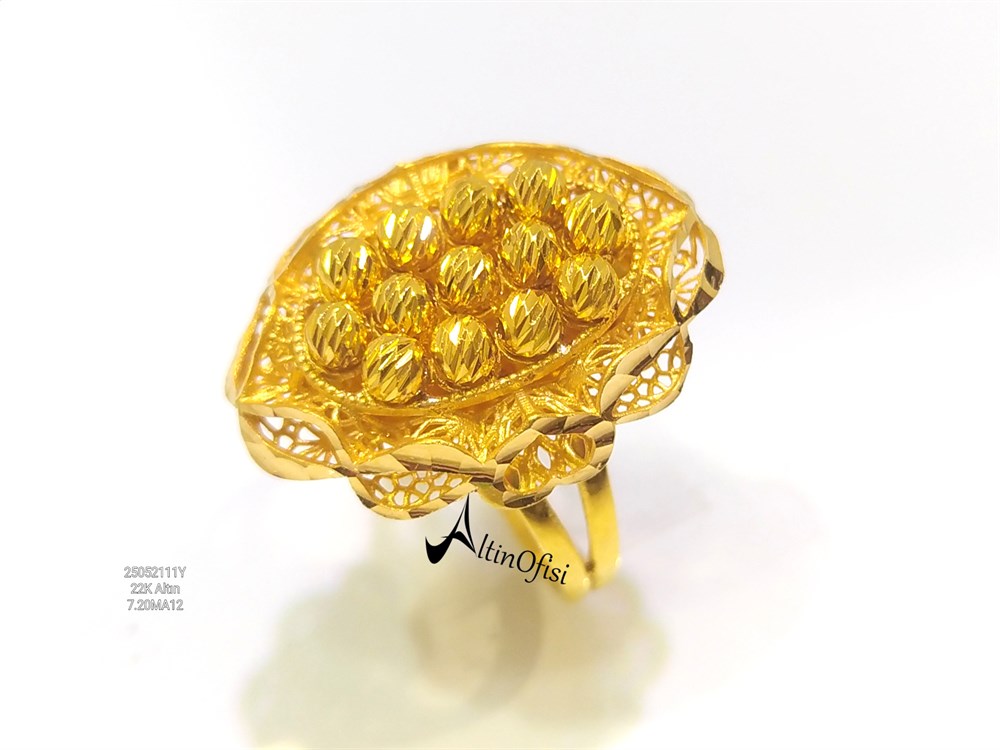 Dorika Toplu Yüzük 22 Ayar Altın 