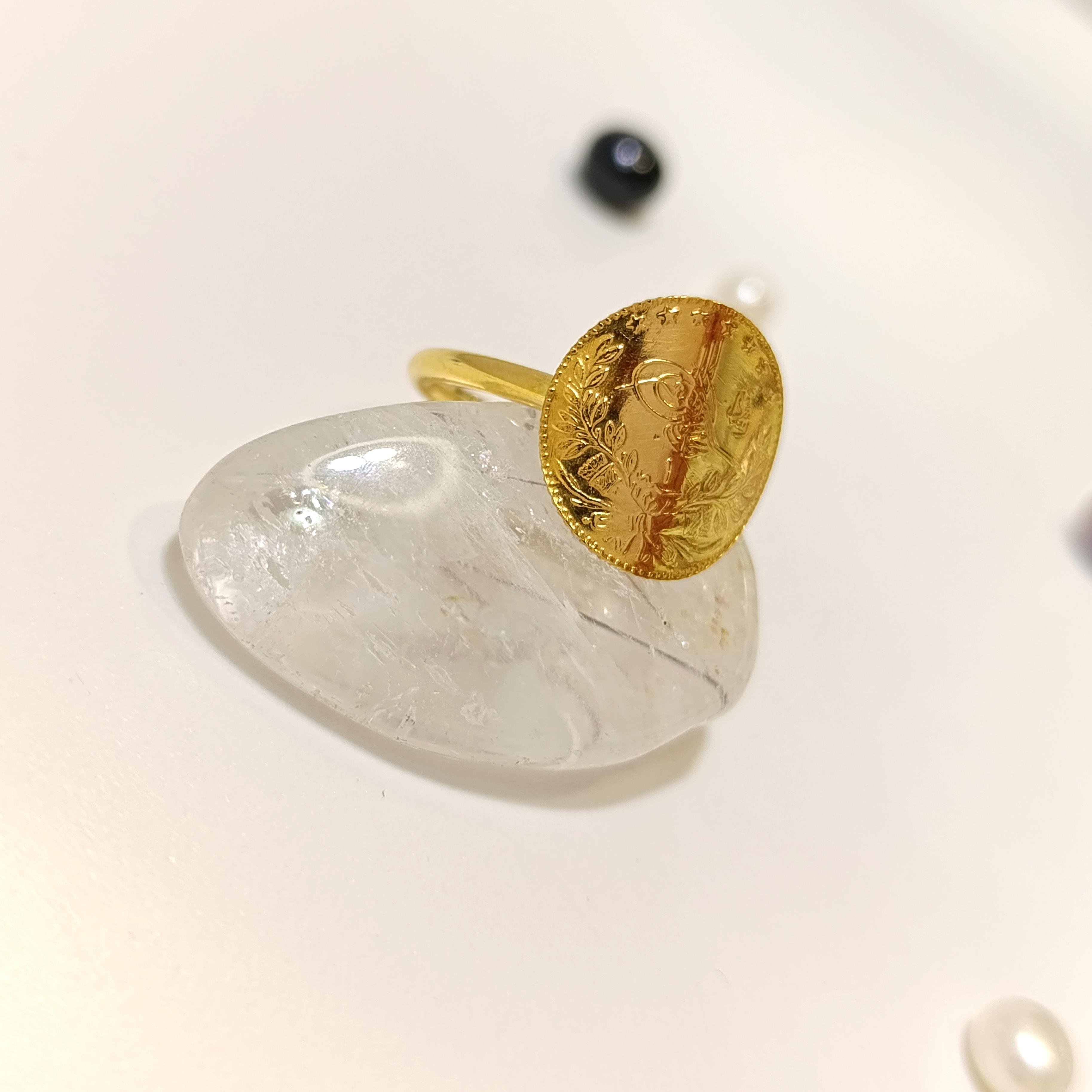 Reşat Çeyrek Altınlı Yüzük 22 Ayar Altın HD VİDEOLU