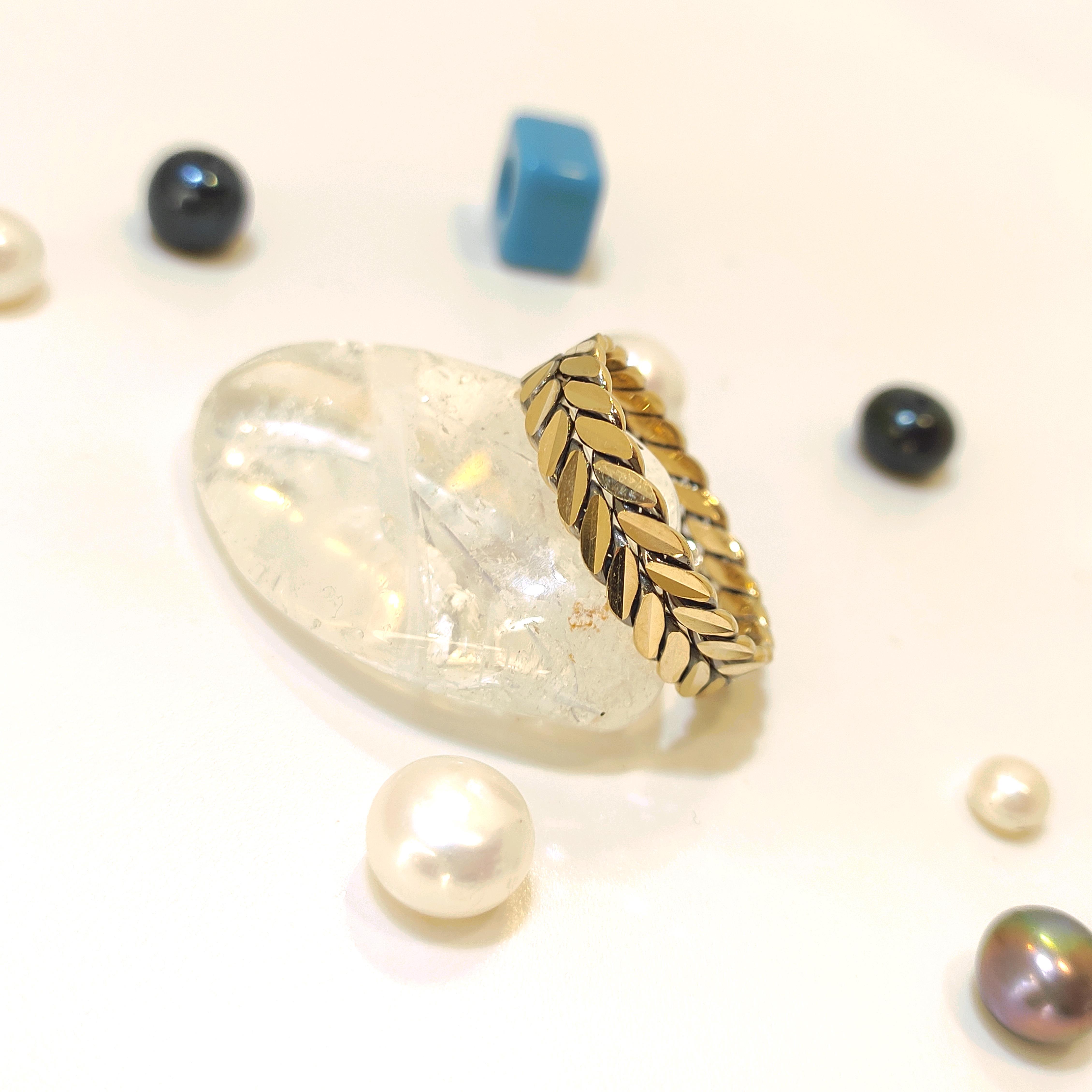 5.5mm Başak Karartmalı Alyans 14 Ayar Altın HD VİDEOLU