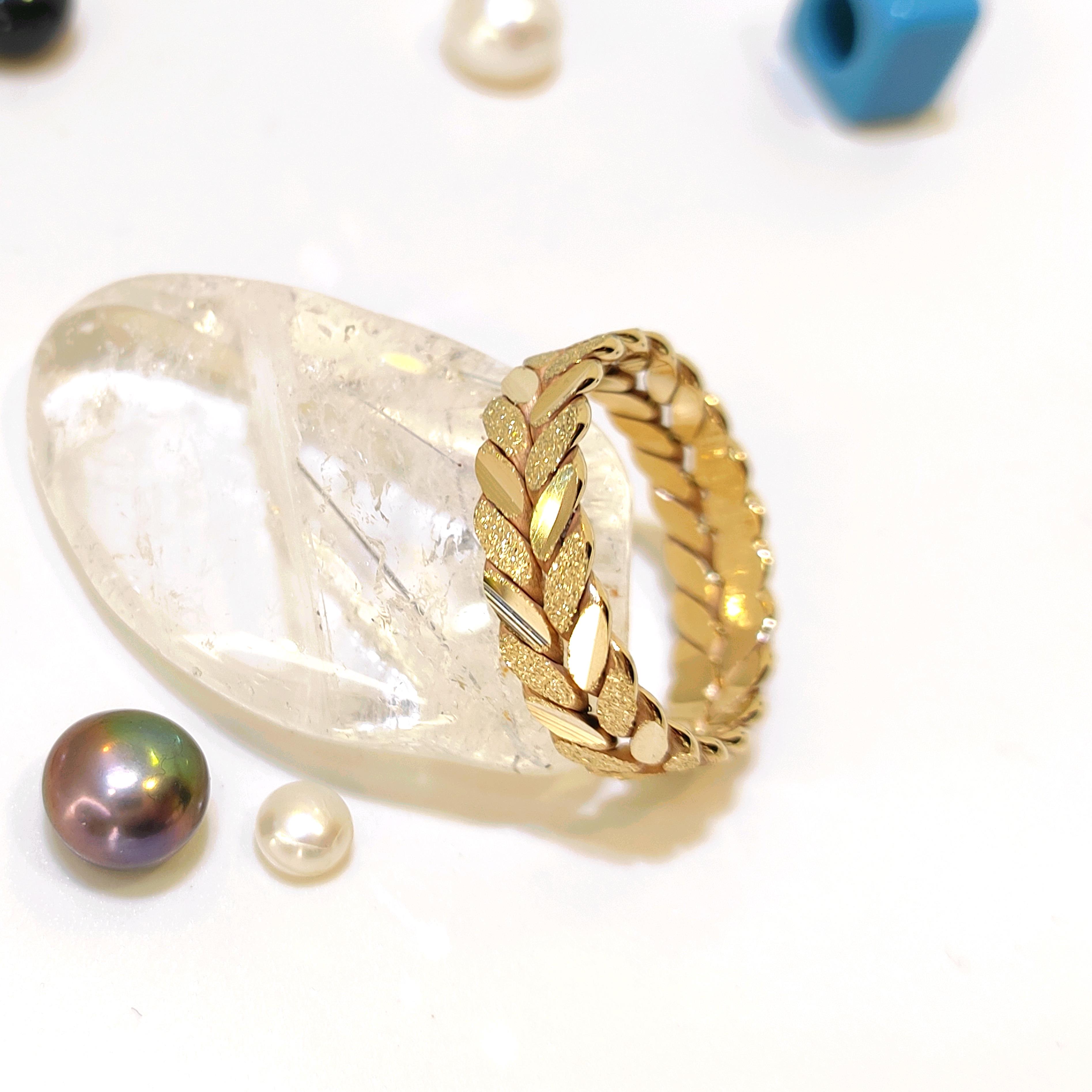 5.5mm Kumlu Başak Alyans 14 Ayar Altın HD VİDEOLU