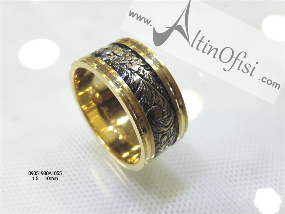 Alyans 10 mm Genişlik 14 ayar altın