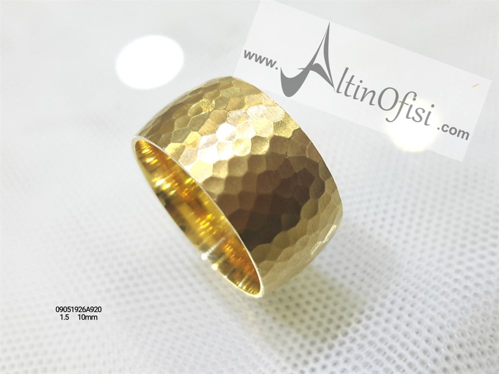 Alyans 10 mm Genişlik 14 ayar altın