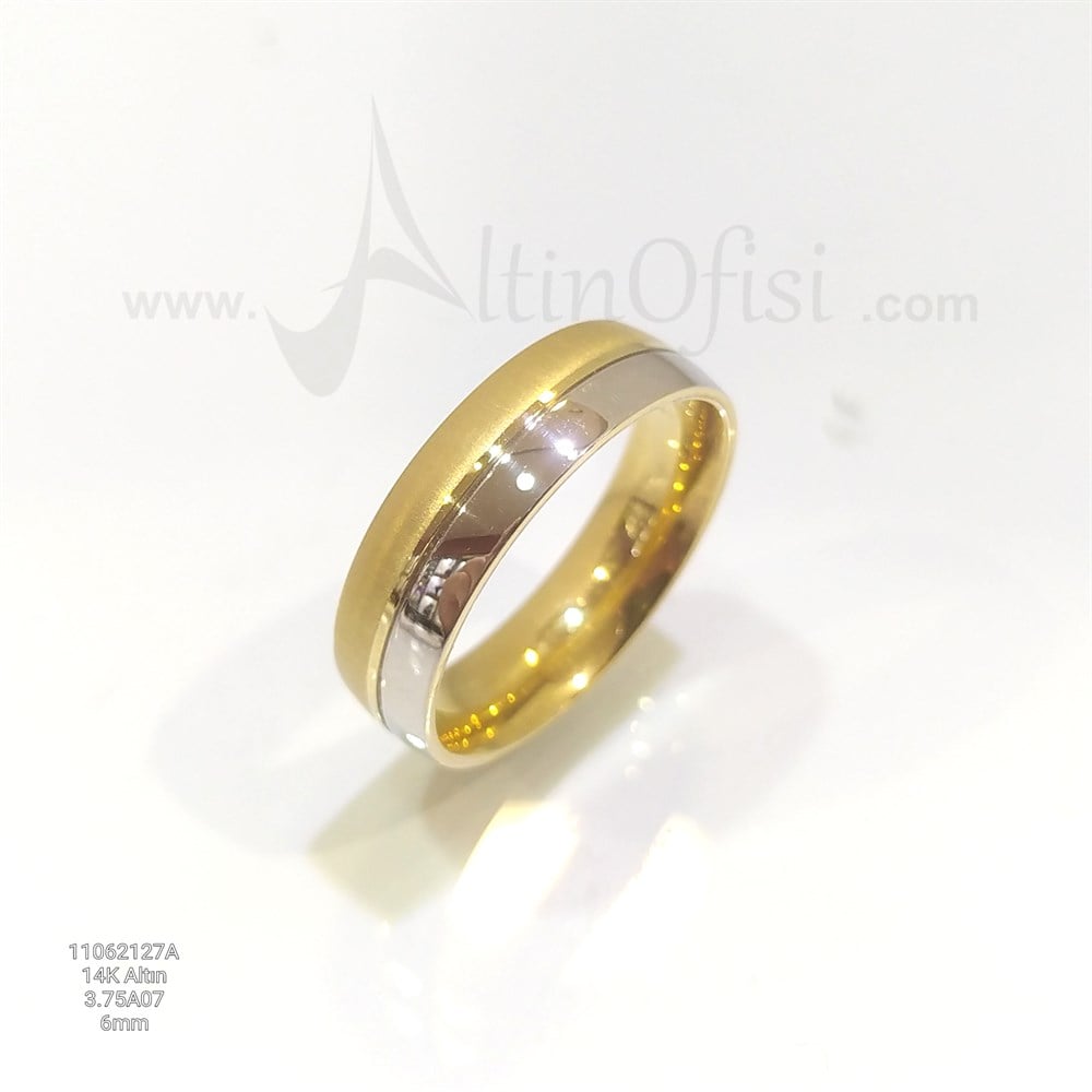 Alyans 6 mm Genişlik 14 ayar altın