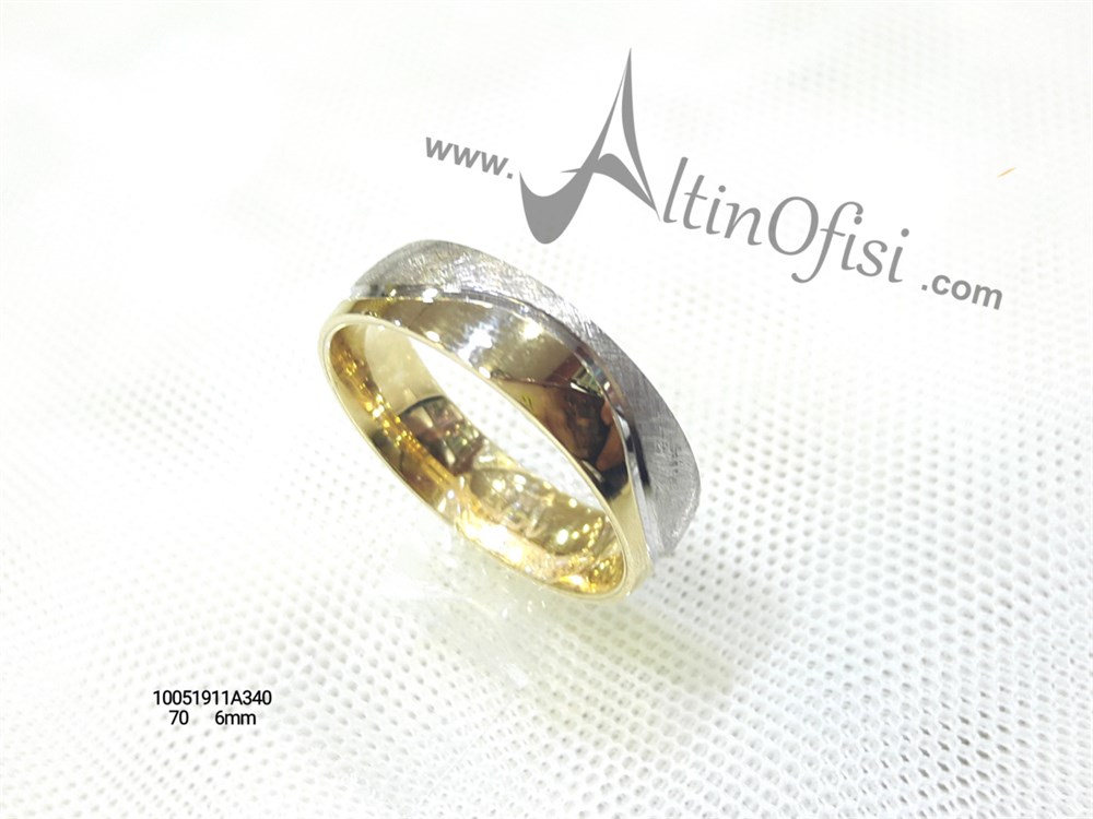 Alyans 6 mm Genişlik 14 ayar altın