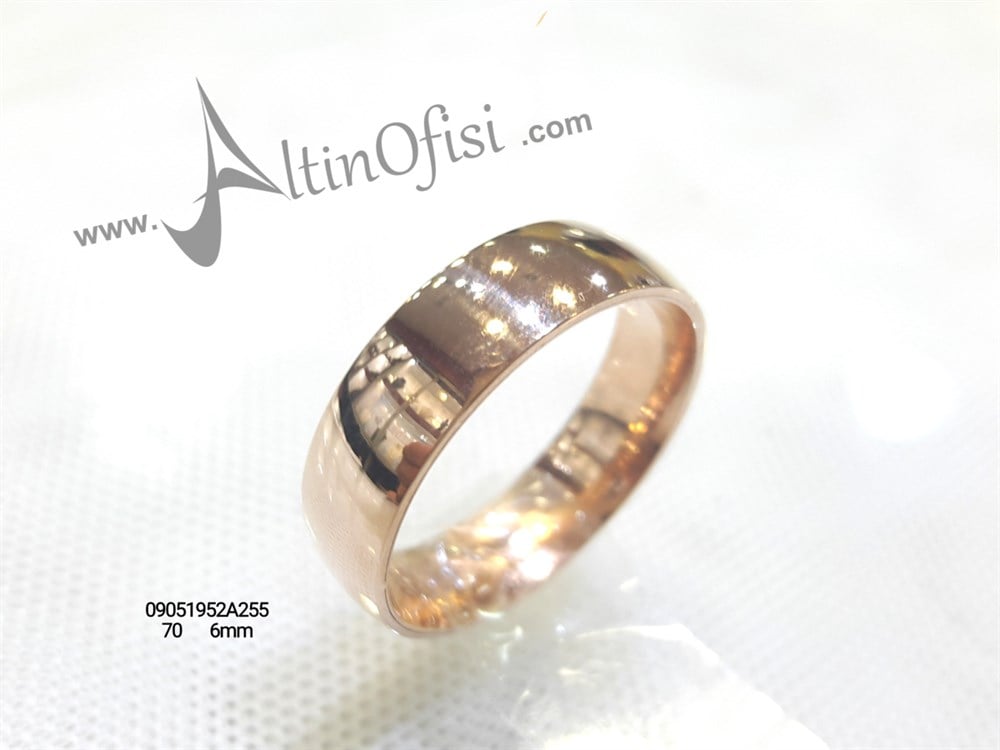 Alyans 6 mm Genişlik 14 ayar altın