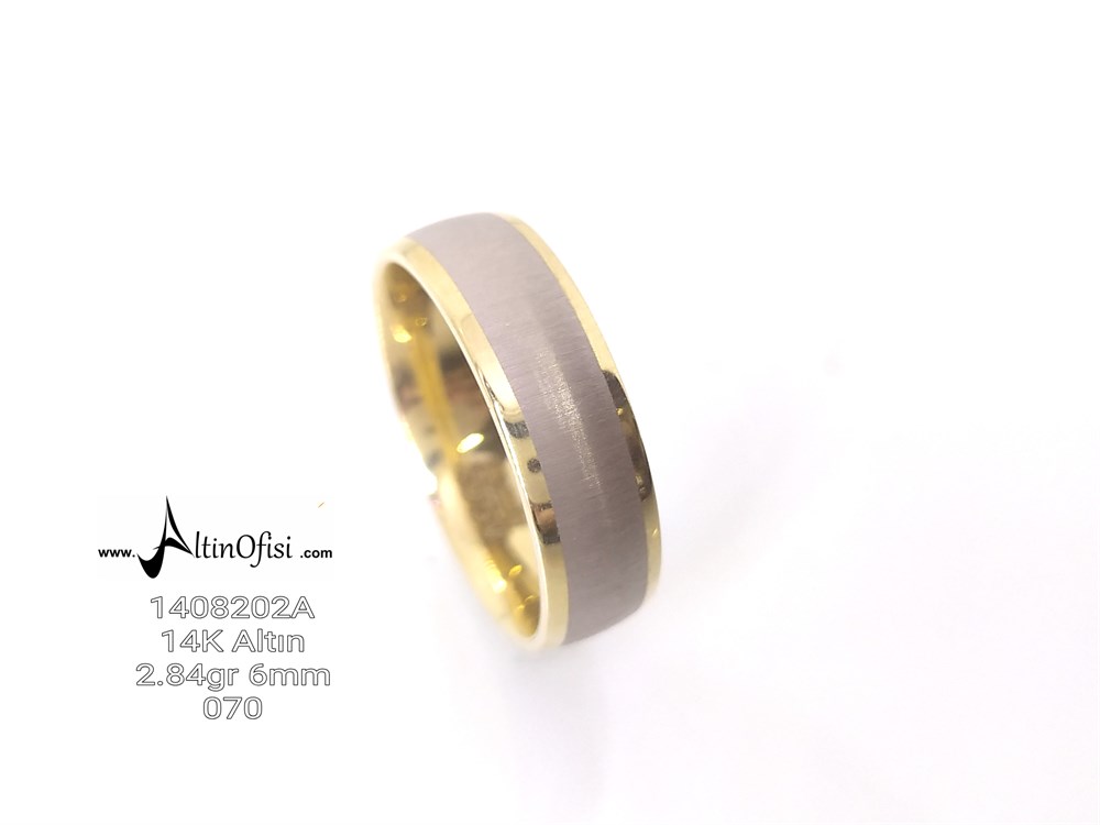 Alyans 6 mm Genişlik 14 ayar altın