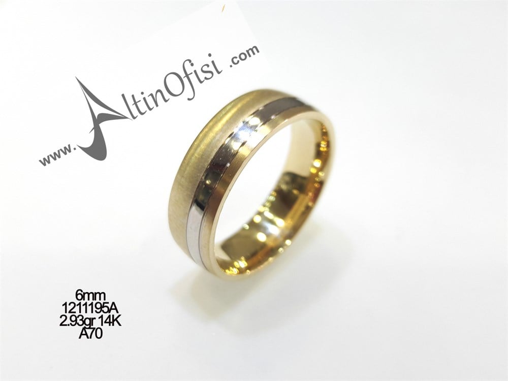 Alyans 6 mm Genişlik 14 ayar altın