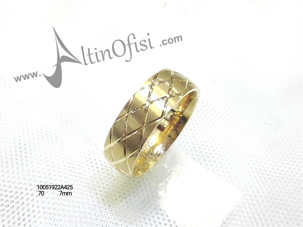 Alyans 7 mm Genişlik 14 ayar altın
