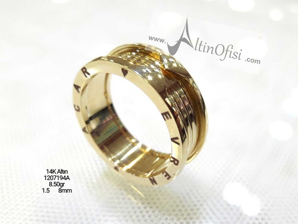 Alyans 8 mm Genişlik 14 ayar altın