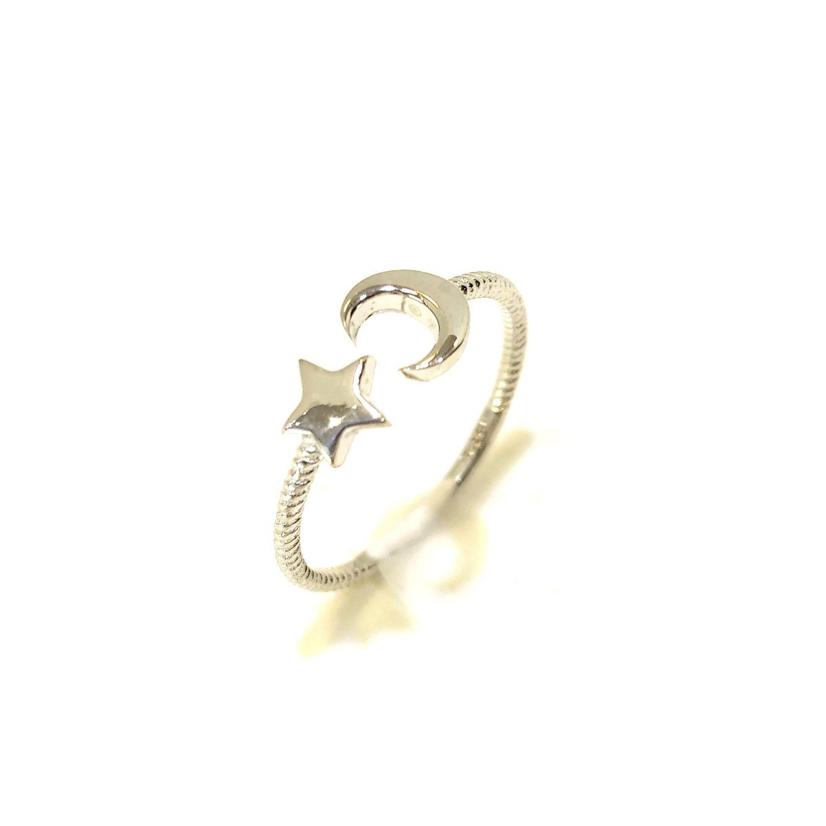 Ay Yıldız Yüzük 14 Ayar Altın