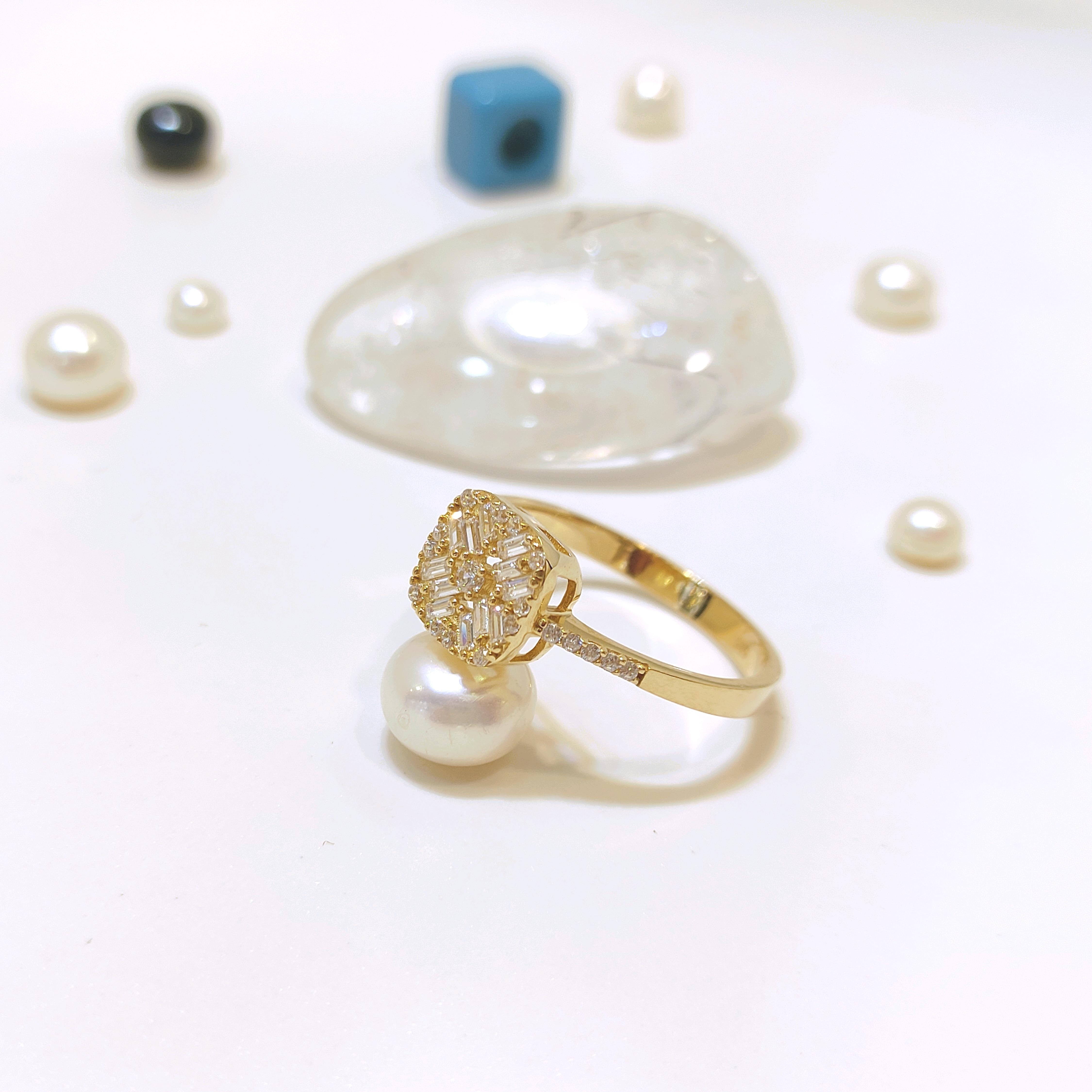 Baget Taşlı Yüzük 14 Ayar Altın HD VİDEOLU