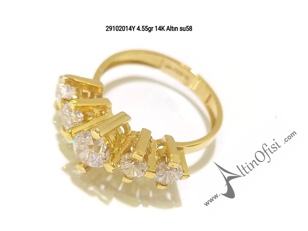 Beştaş Yüzük Sarı 14 Ayar Altın