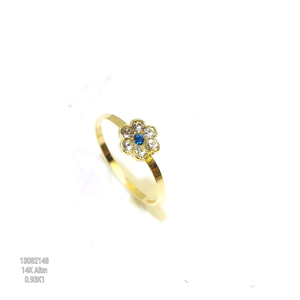 Çocuk Çiçek Yüzük 14 Ayar Altın