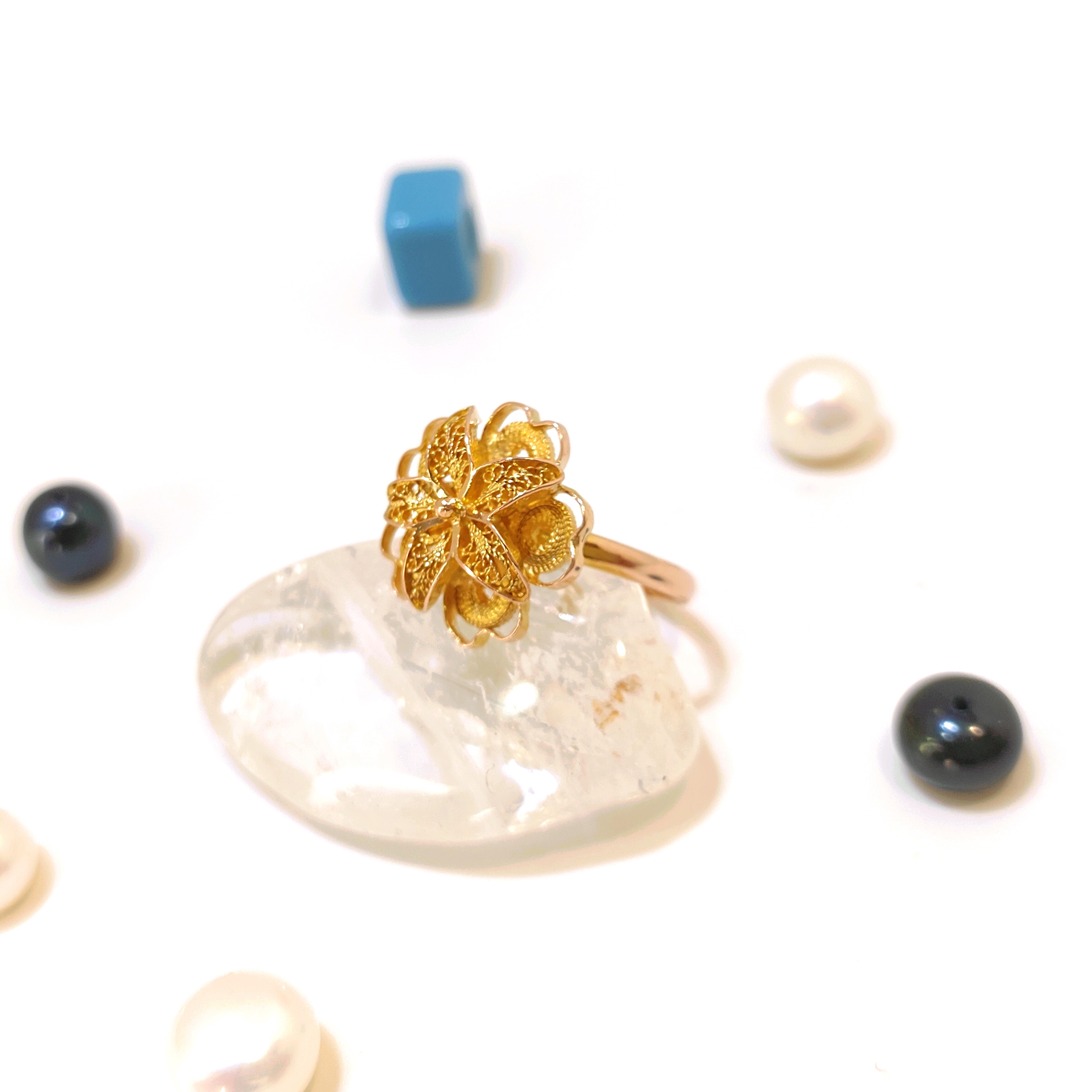 Gül Taşsız Yüzük 14 Ayar Altın HD VİDEOLU