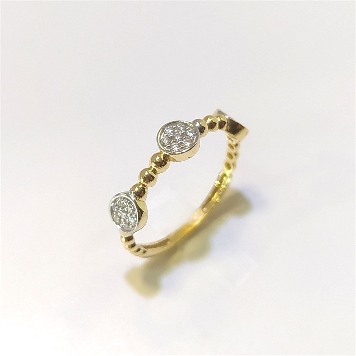 Güverse Halkalı Yüzük 14 Ayar Altın