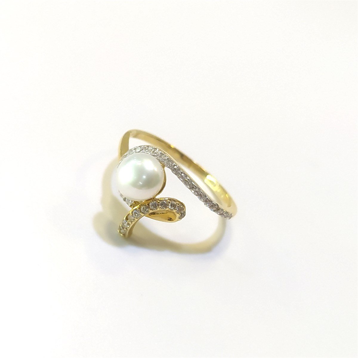 İnci Yüzük 14 Ayar Altın