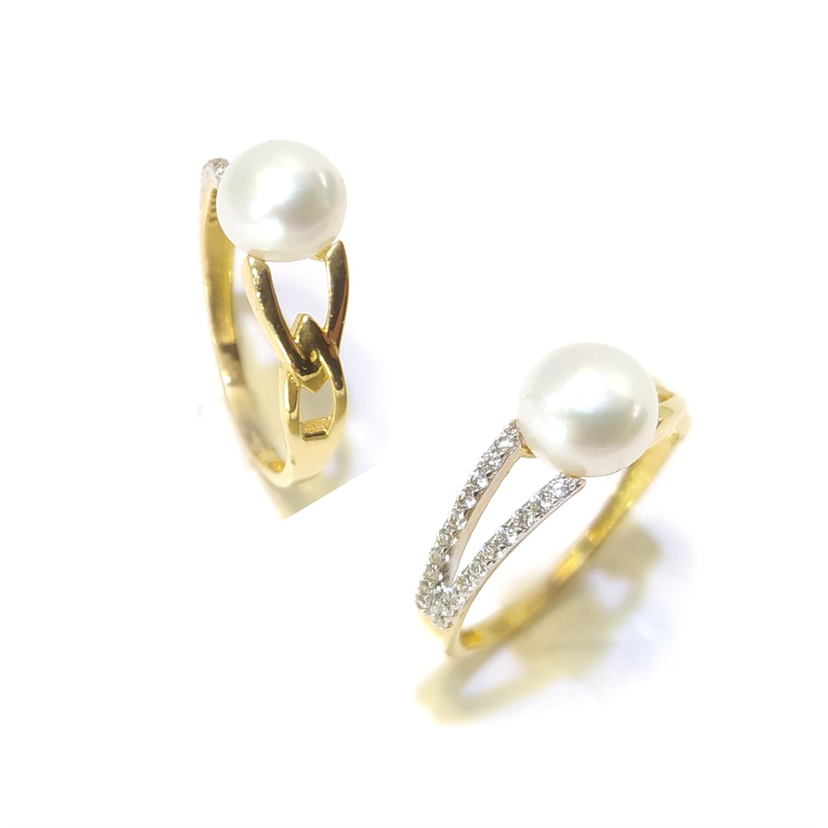 İnci Yüzük 14 Ayar Altın