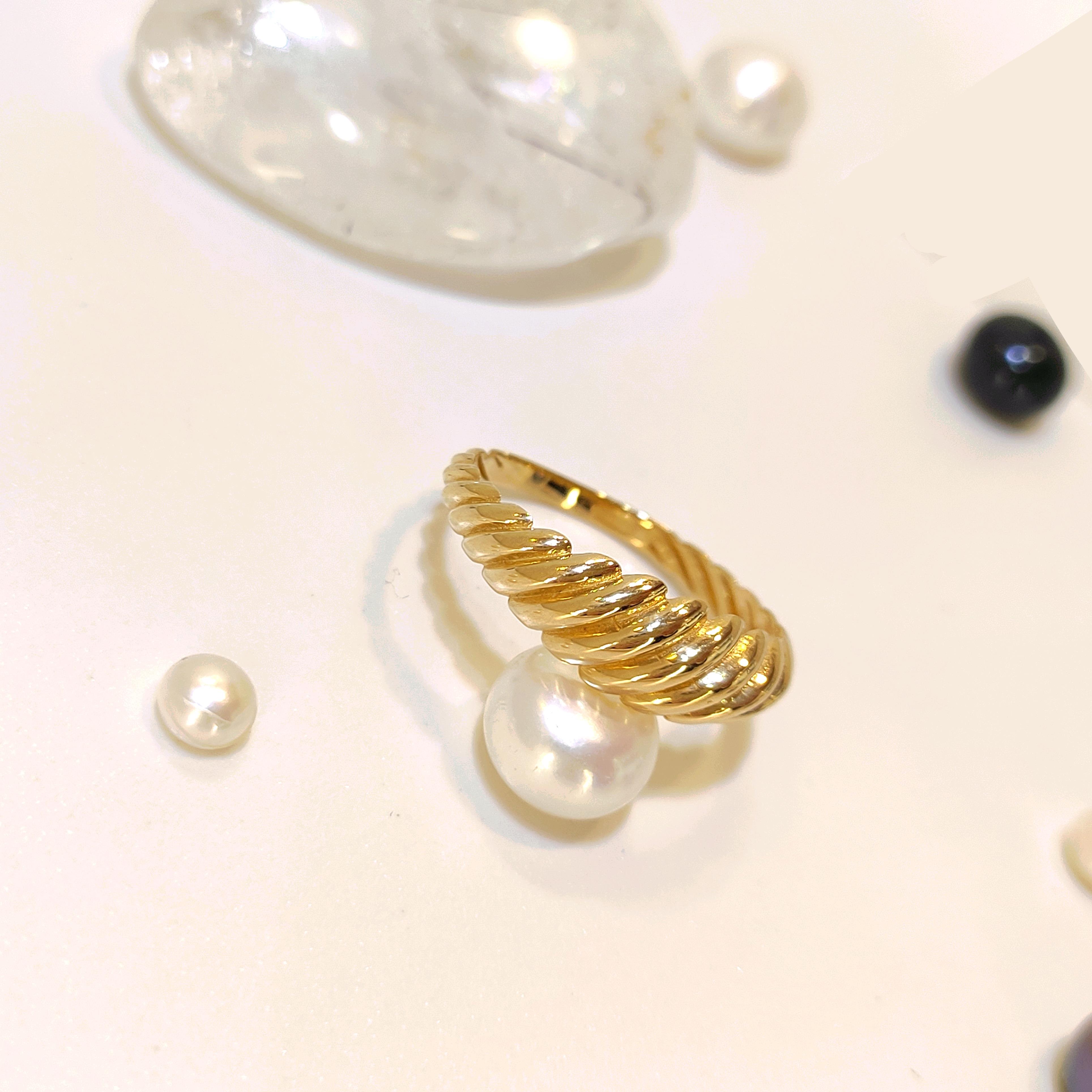 İstiridye Taşsız Yüzük 14 Ayar Altın HD VİDEOLU