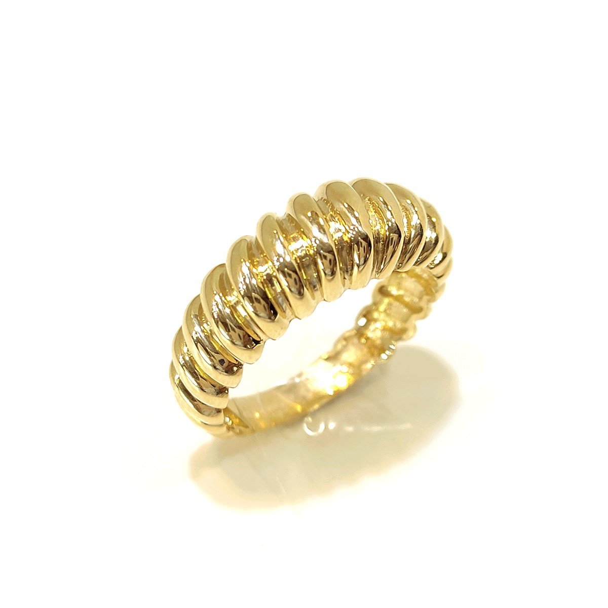 İstiridye Yüzük 14 Ayar Altın 4K VİDEOLU