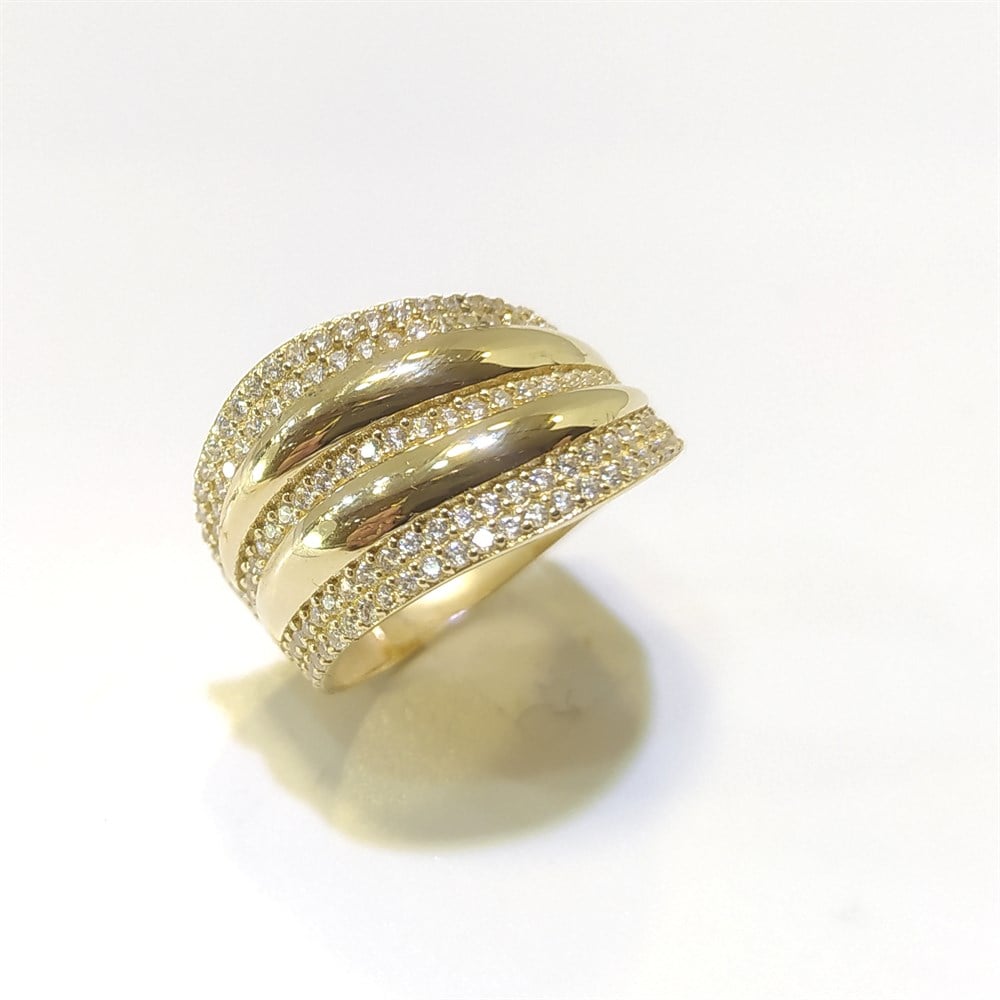 Taşlı Yüzük 14 Ayar Altın