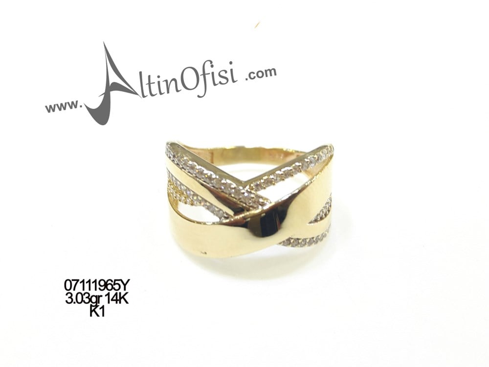 Taşlı Yüzük 14 Ayar Altın