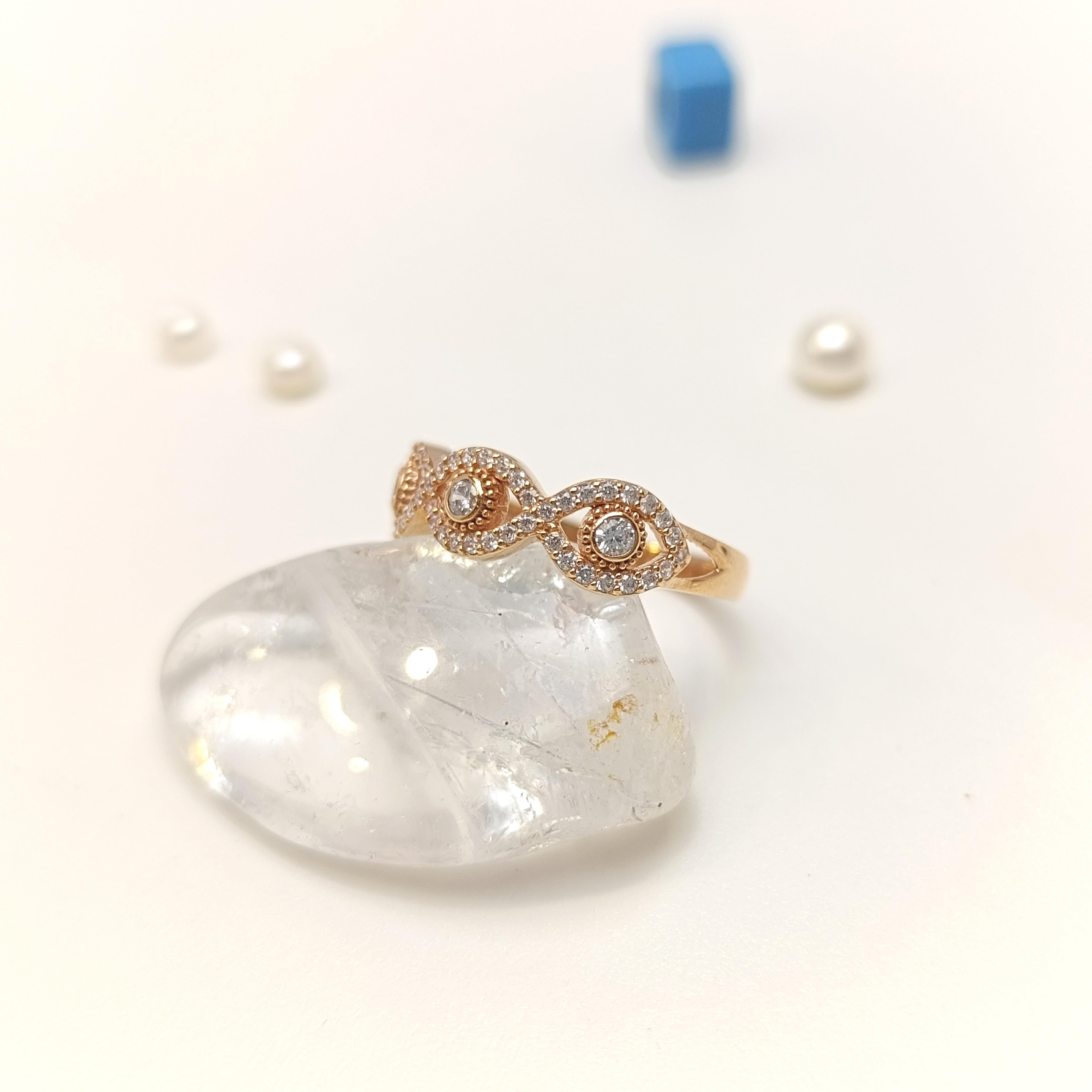 Taşlı Yüzük 14 Ayar Altın HD VİDEOLU