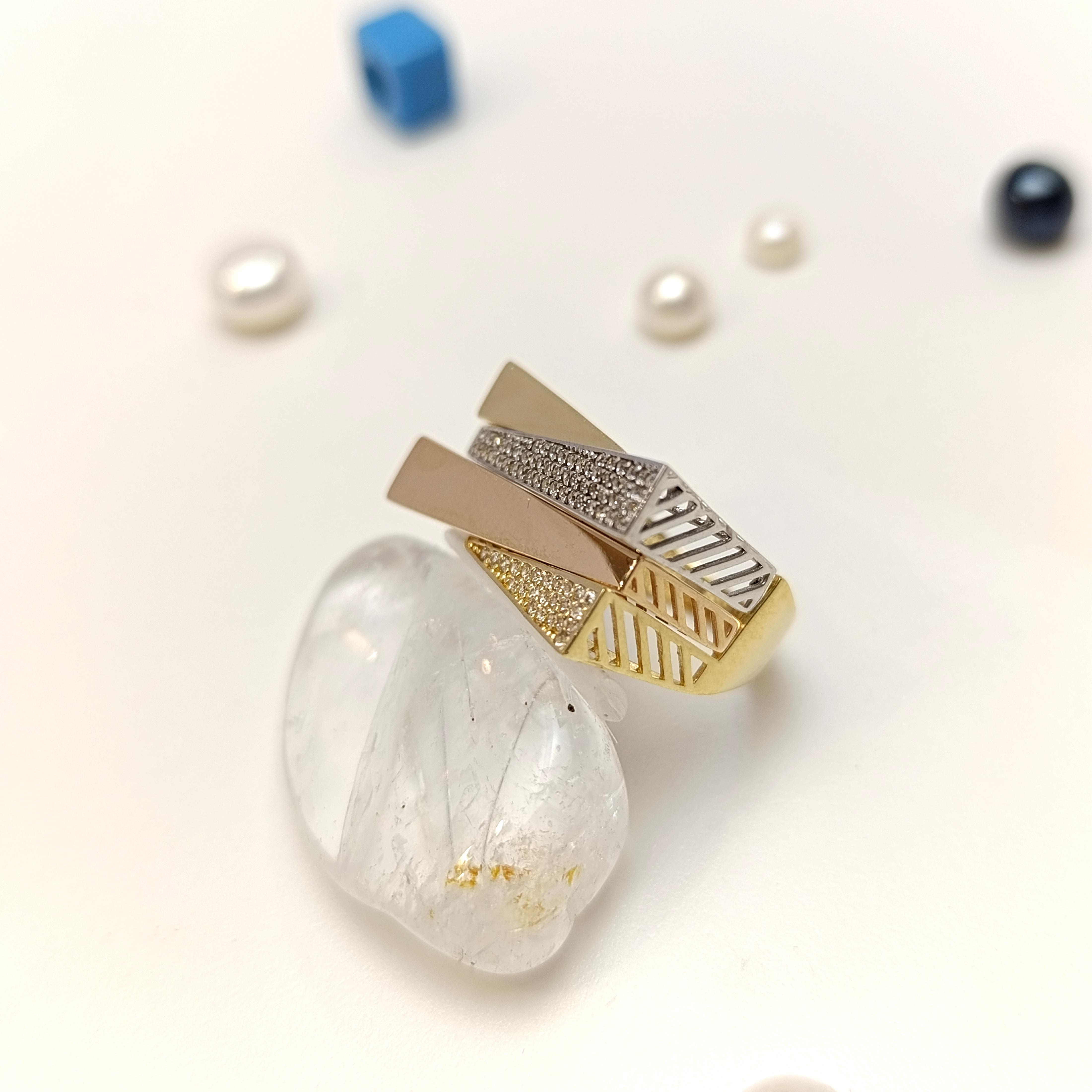 Taşlı Yüzük 14 Ayar Altın HD VİDEOLU