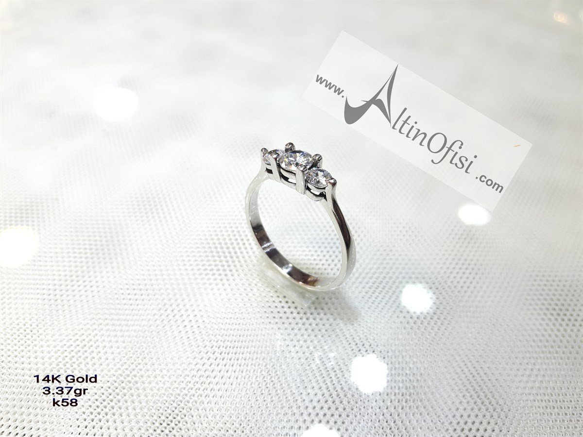 Tria Yüzük 14 Ayar Altın