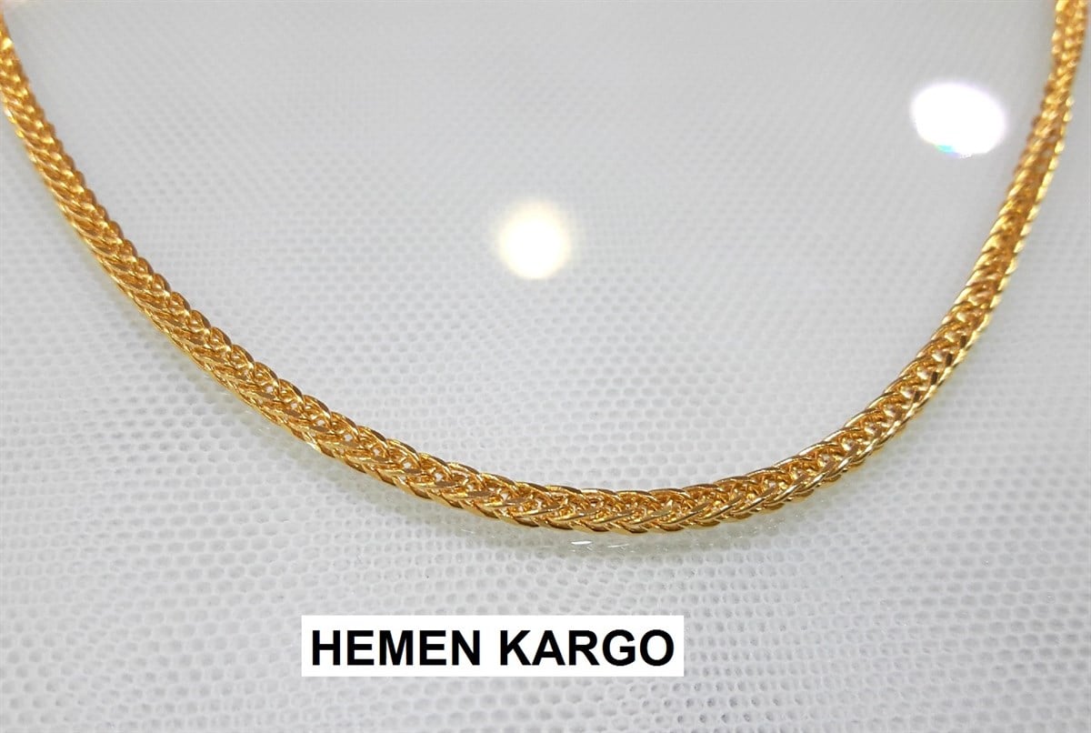 Zincir 50cm 14 Ayar Sarı Altın