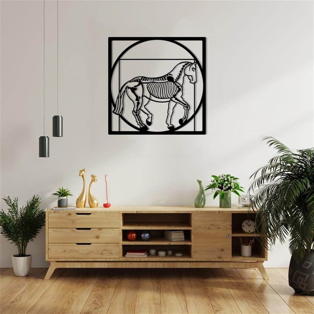 Horse Metal Duvar Dekoru