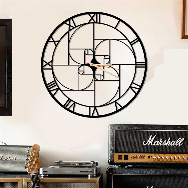 Pattern Metal Wall Clock
