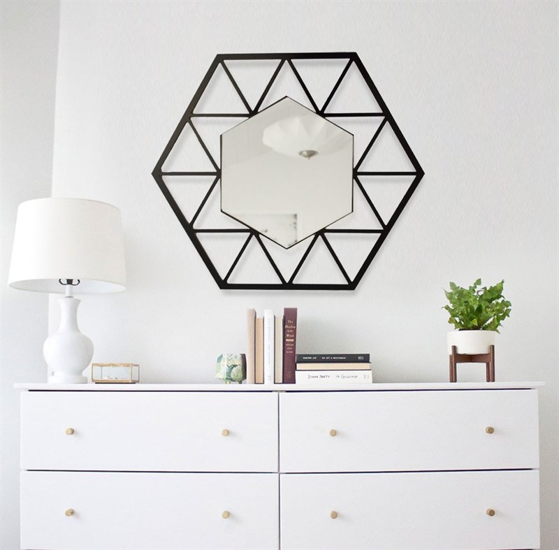 Hexagonal Decorative Luxury Dressing Mirror