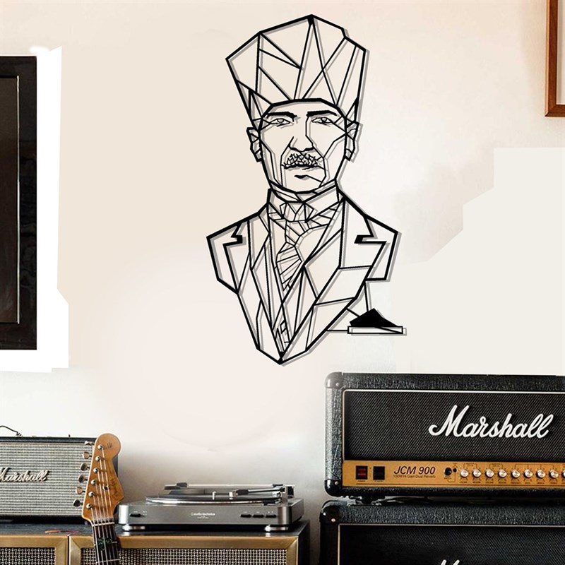 Atatürk Portre Metal Wall Art
