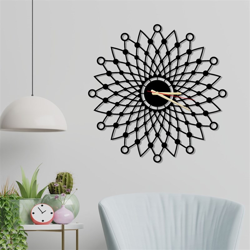 Circular Decorative Metal Wall Clock