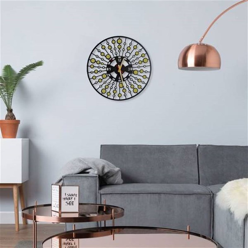 Circular Metal Wall Clock