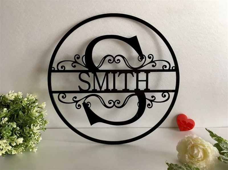 Personalized Family Surname Metal Wall Decor