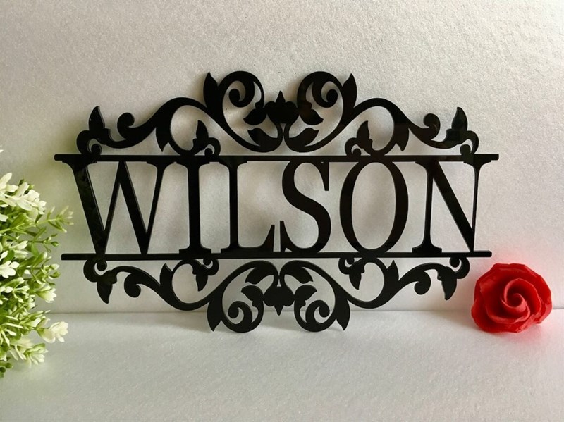 Personalized Nameplate Metal Wall Decor