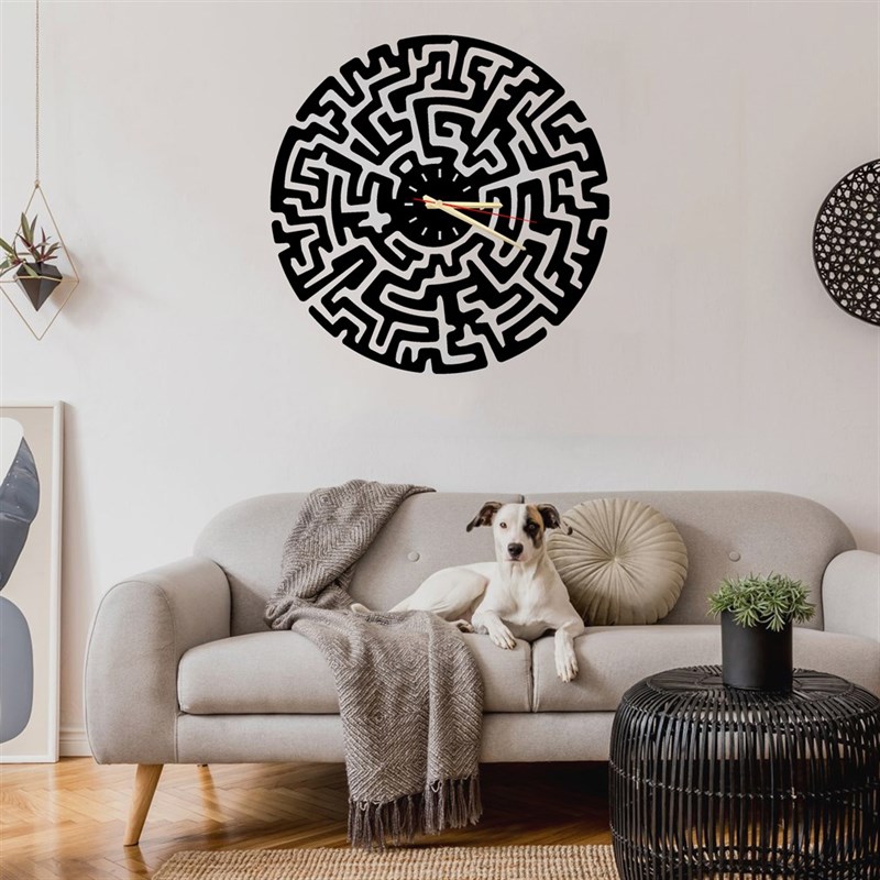 Labyrinth-2 Metal Wall Clock