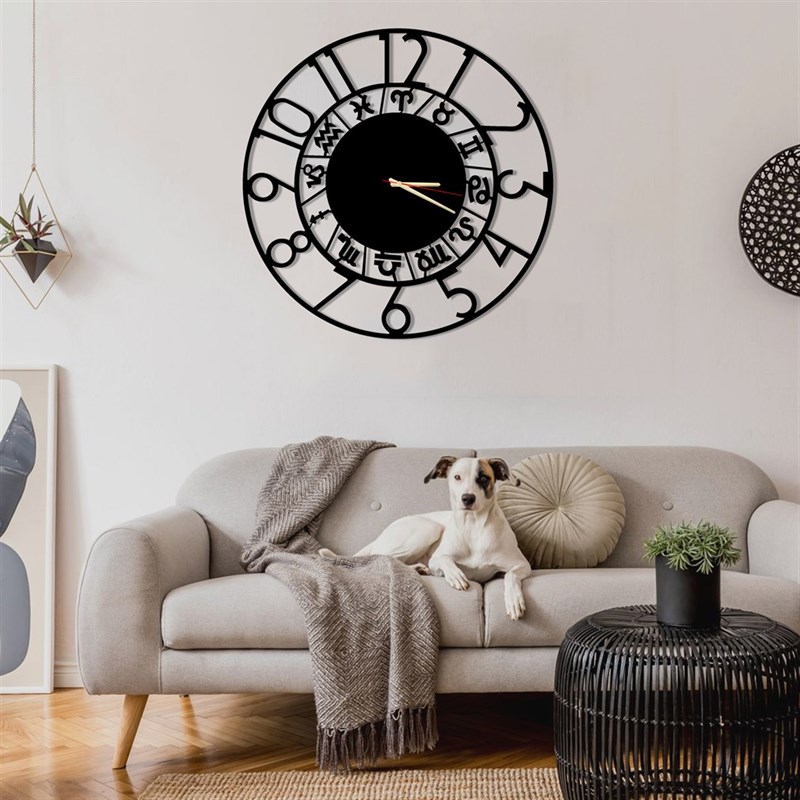Horoscope Metal Wall Clock