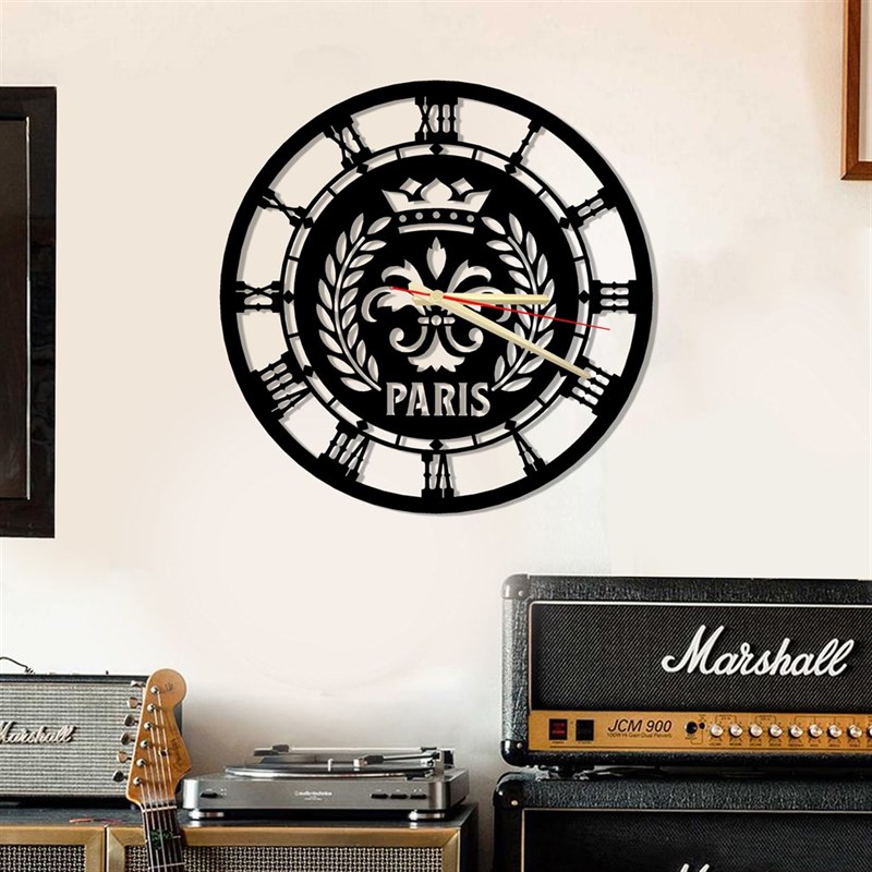 Paris Metal Wall Clock