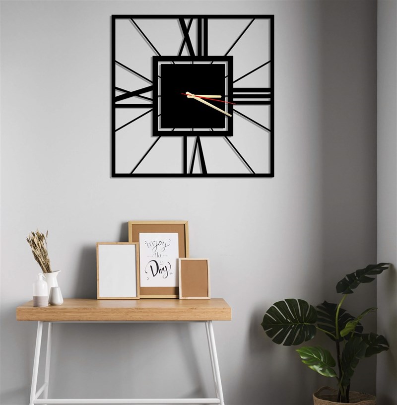 Symmetrical Metal Wall Clock