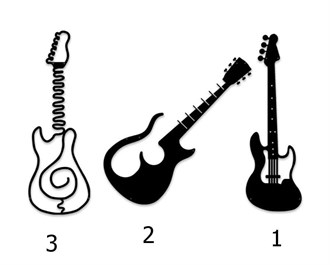 3'lü Gitar Metal Duvar Dekoru