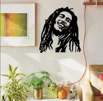 Bob Marley Metal Duvar Dekoru